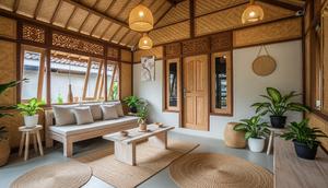 Desain Rumah Kampung Kecil Tapi Nyaman dan Tidak Panas Tanpa AC/ Ilustrasi AI