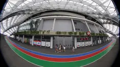 Suasana Stadion Nasional Singapura jelang SEA Games 2015. Senin (1/6). (Bola.com/Arief Bagus)