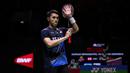 <p>Selebrasi kemenangan pebulu tangkis tunggal putra Indonesia, Jonatan Christie setelah mengalahkan tunggal putra Jepang, Kanta Tsuneyama pada laga babak 32 besar Kejuaraan bulu tangkis Indonesia Open 2023 di Istora Senayan, Jakarta, Rabu (14/6/2023). Jonatan Christie menang dua game langsung 21-17, 21-10. (Bola.com/Bagaskara Lazuardi)</p>