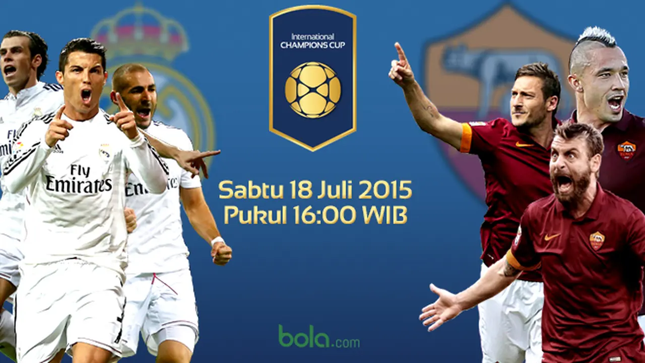 ICC 2015 : Cover Grafis Real Madrid vs AS Roma