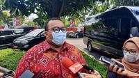 Ketua Dewan Pengarah Musyawarah Rakyat (Musra) Andi Gani Nena Wea berbicara mengenai sosok yang akan didukung Presiden Jokowi (Foto: Lizsa Egeham/Liputan6.com)