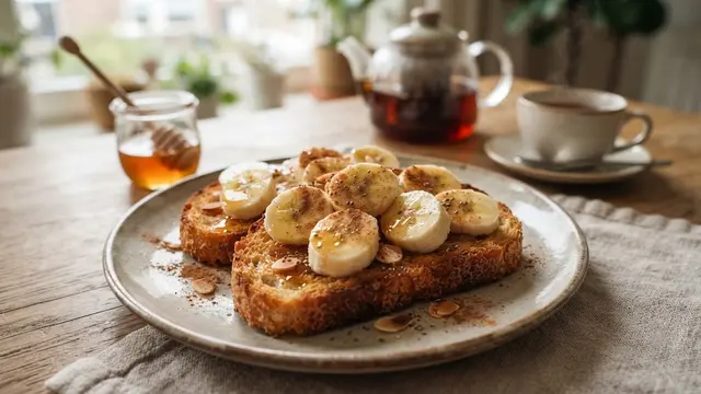 Camilan dari Roti Tawar dan Pisang