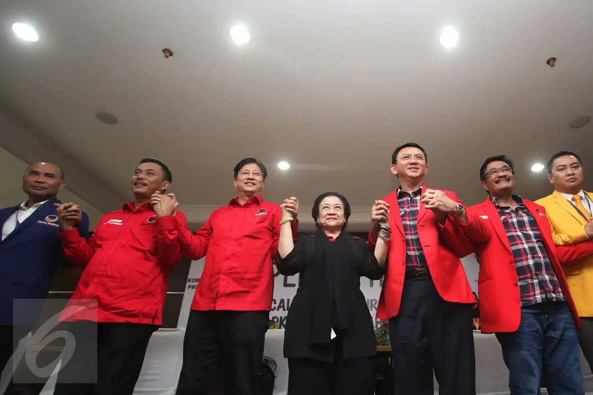 20160921-Megawati Dampingi Ahok-Djarot ke KPUD DKI-Jakarta