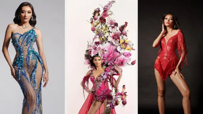 6 Pesona Eksotis Adinda Cresheilla dalam Balutan Gaun Saat Ikuti Miss Supranational 2022