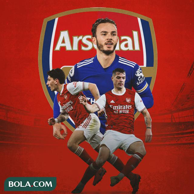 Arsenal - James Maddison, Hector Bellerin, Granit Xhaka