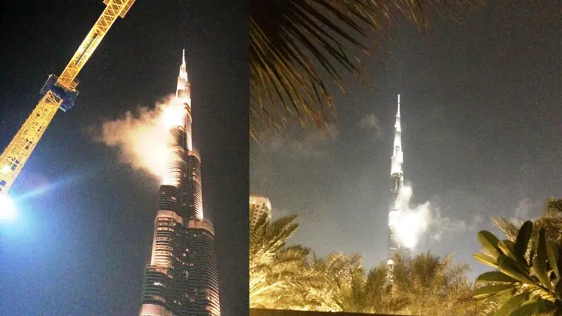 Burj Khalifa terbakar?