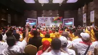 Presiden Jokowi di Pekanbaru, Riau. (Merdeka.com/Titin Supriatin)