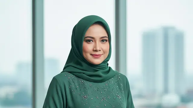 Model Gamis Elegan untuk Ibu Pejabat