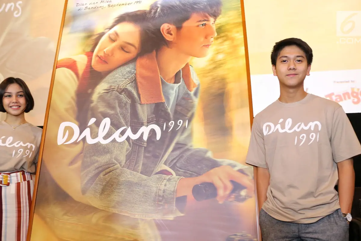 Kekompakan Iqbaal dan Vanesha Saat Rilis Trailer Film Dilan 1991