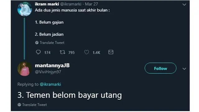 Jenis Manusia di Akhir Bulan Versi Netizen Ini Bikin Miris
