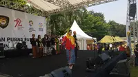 Anggota Paskibraka menari dalam ajang Apel kebangsaan. (Liputan6.com/Aditya Eka Prawira)