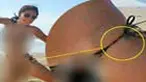 Sejumlah situs di Internet menampilkan gambar tato kupu-kupu disebut ada di tubuh Luna Maya saat berfoto di pantai. Tato itu disinyalir sama dengan tato di tubuh pemeran video mesum mirip Luna.