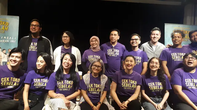 Para pemain dan kru Cek Toko Sebelah The Series 2. (Foto: Zulfa Ayu)
