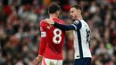 Hasil ini membuat Man United terpuruk di posisi 12 klasemen sementara Liga Inggris 2024/2025 dengan koleksi tujuh poin dari enam laga. Di sisi lain Tottenham naik ke peringkat delapan dengan raihan 10 poin. (AFP/Paul Ellis)