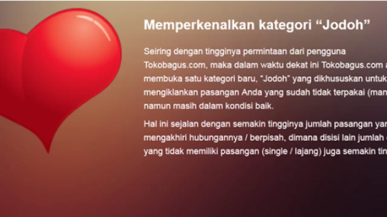 Situs `Jual Beli` Mantan Pacar Ternyata Cuma April Mop