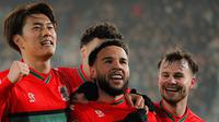 Calvin Verdonk mencetak satu gol saat NEC Nijmegen menang 4-1 atas Fortuna Sittard dalam laga lanjutan Eredivisie 2024/2025, Minggu (19/1/2025). (Dok. NEC)