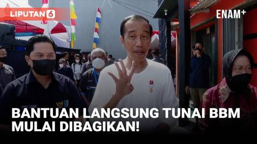 VIDEO: Presiden Jokowi Pantau Pembagian Perdana BLT BBM