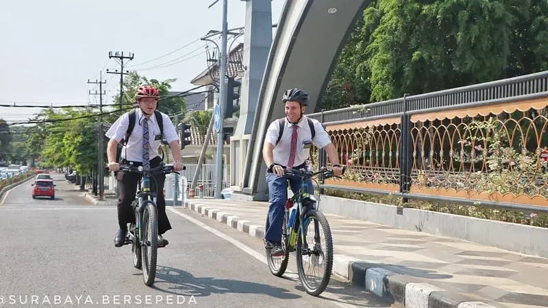 Potret Kota Surabaya Ramah Pengguna Sepeda