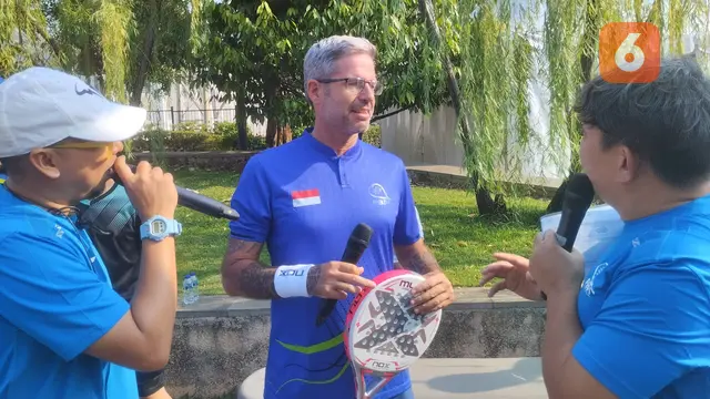 Eric Entrenea Bantu Promosikan Olahraga Padel di Plaza Barat GBK
