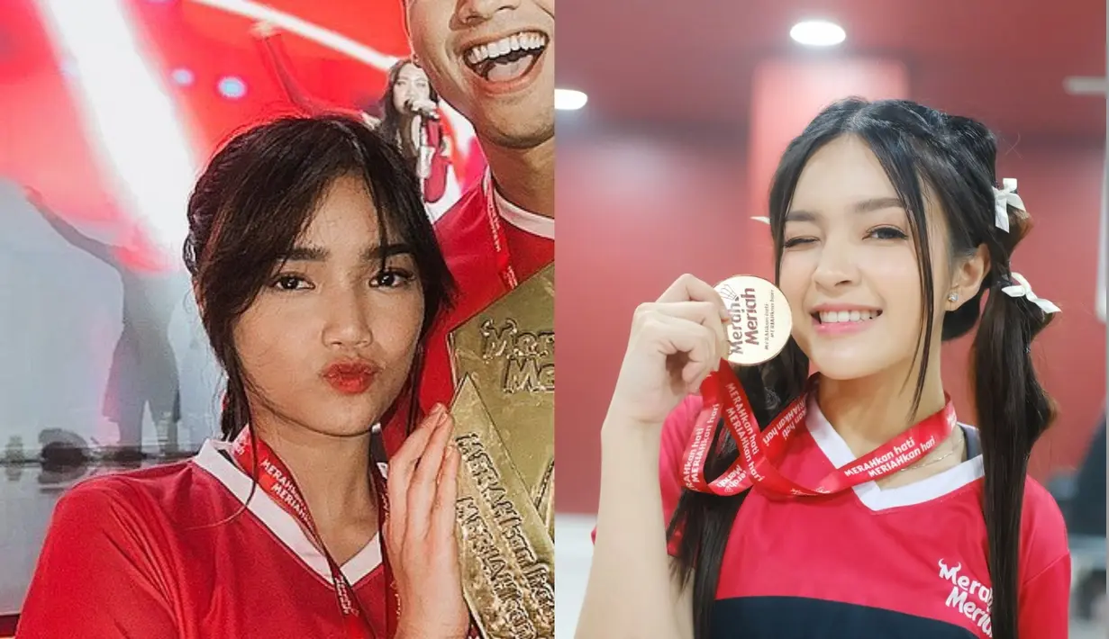 Fuji Utami dan Eca Aura tergabung dalam tim Merah di pertandingan badminton Merah Meriah. Keduanya berhasil membawa pulang gelar juara dengan penampilan yang tuai pujian [@fuji_an @elsaajapasal]