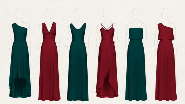 8 Ide Mix and Match Gaun Bridesmaid Warna Burgundy yang Memukau