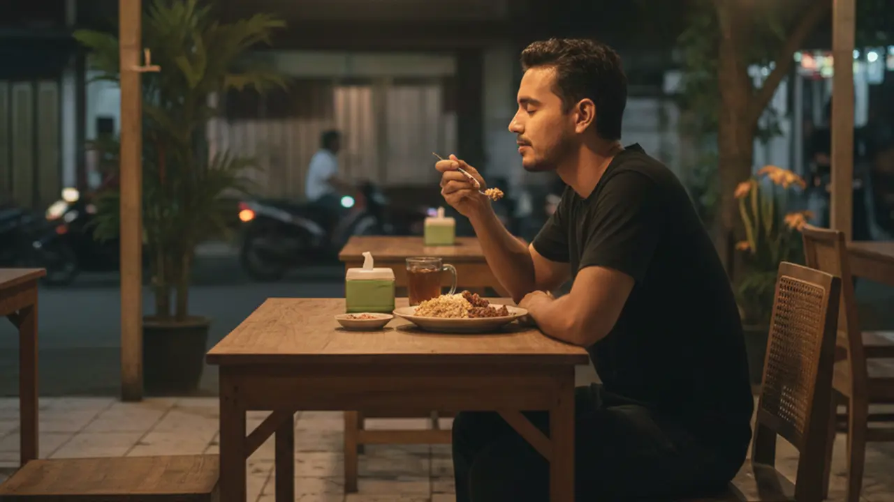 ilustrasi makan malam