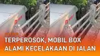 Sebuah mobil box salah satu jasa pengirim barang alami nasib apes mengundang perhatian