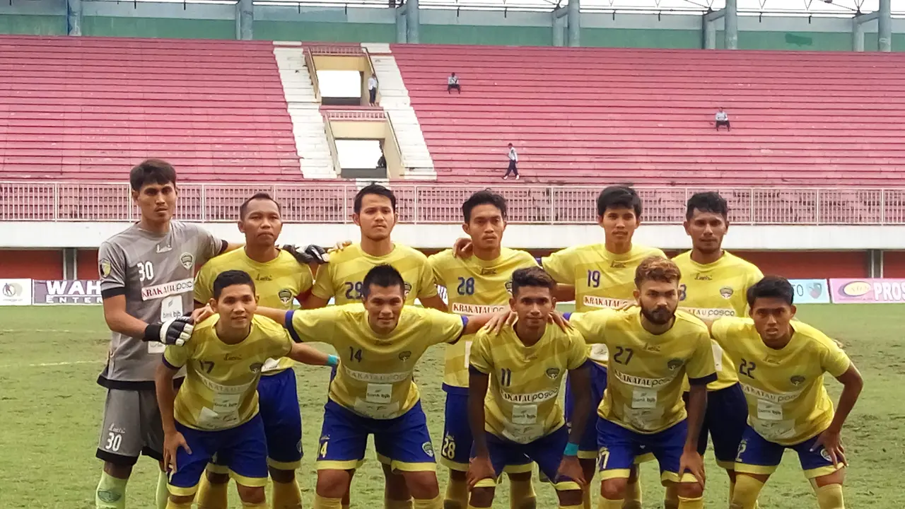 Cilegon FC vs PSMP di Piala Dirgantara (Liputan6.com / Switzy Sabandar)