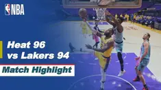 Berita video highlights NBA, LA Lakers dikalahkan oleh Miami Heat 94-96, Minggu (21/2/21)