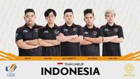 Lineup timnas Indonesia mampu menumbangkan Malaysia, dan memastikan diri melaju ke Grand Final Mobile Legends di SEA Games 2021. (Doc: YouTube Mobile Legends: Bang Bang)