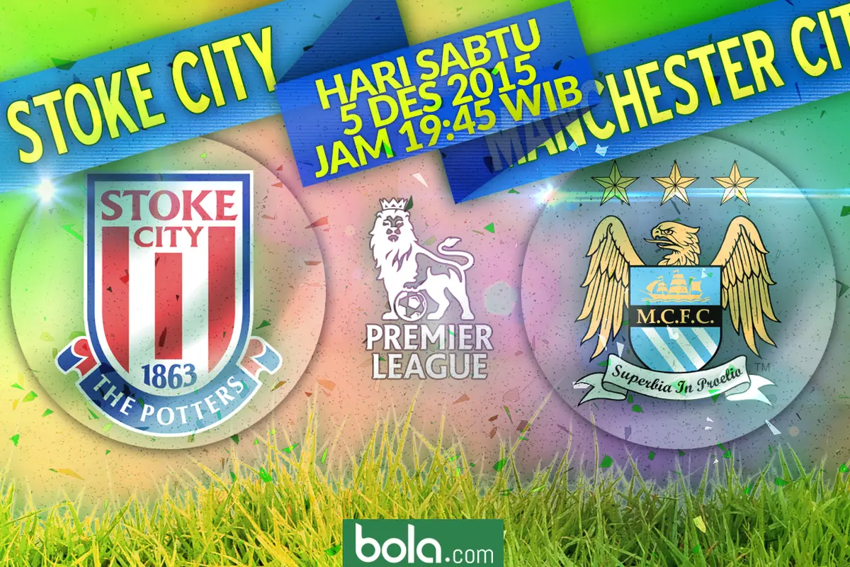 Stoke City vs Manchester City (Bola.com/Samsul Hadi)
