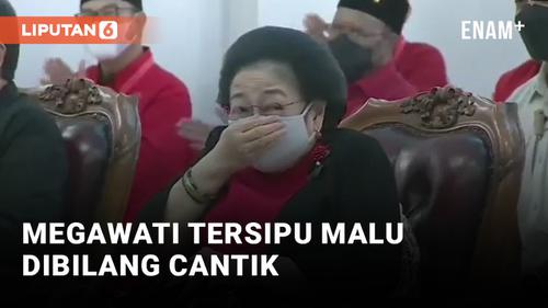 VIDEO: Dipuji Cantik oleh Jokowi, Megawati Tersipu Malu