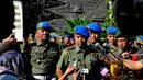 Komandan Puspom TNI AD Mayjen Unggul K Yudhoyono saat memberi keterangan pers usai upacara pemecatan Pratu Heri, Jakarta, Senin (7/7/14). (Liputan6.com/Herman Zakharia)