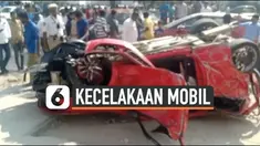 Rekaman mengerikan sebuah mobil jatuh dari jalan layang Biodiversity, India. Mobil tersebut diketahui melebihi batas kecepatan kendaraan.
