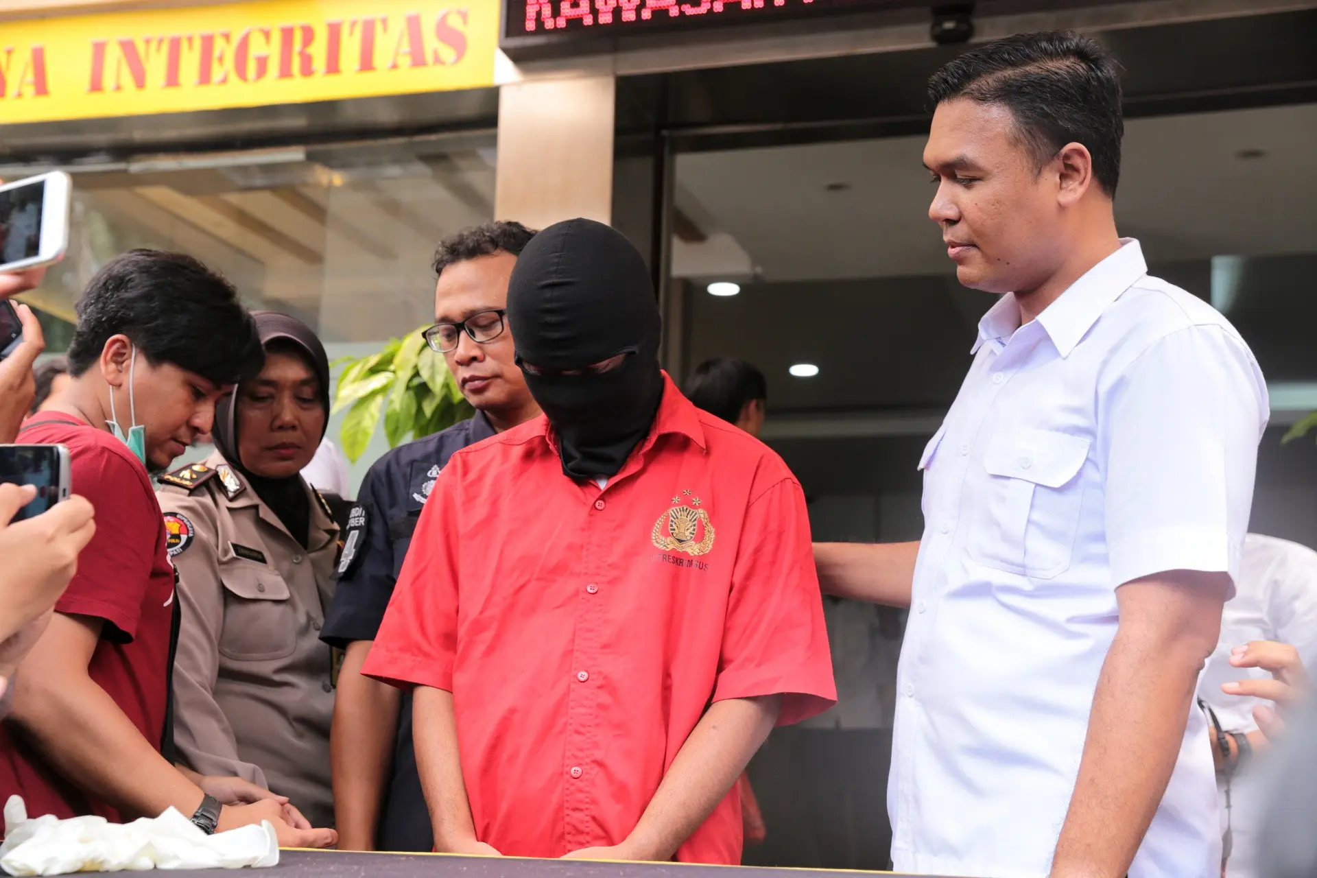 Nafa Urbach di Reskrimsus Polda (Adrian Putra/bintang.com)