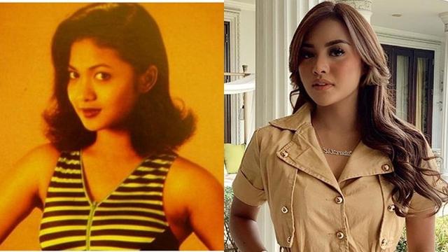 6 Beda Gaya Foto Remaja Krisdayanti dan Aurel Hermansyah, Bak Pinang Dibelah Dua