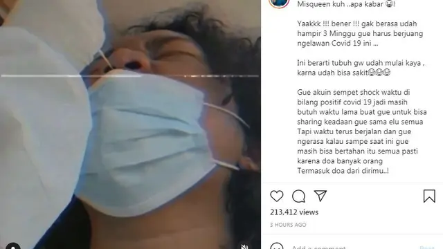 Marshel Widianto umumkan dirinya positif Covid-19
