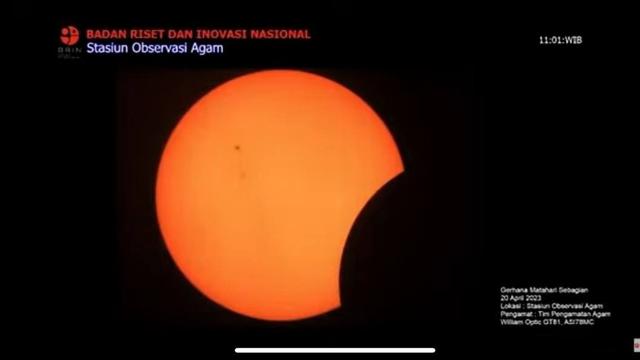 Gerhana Matahari Sebagian yang bisa diamati di wilayah Agam
