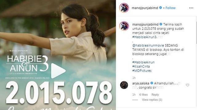 Unggahan Manoj Punjabi. (Foto: Instagram manojpunjabimd)