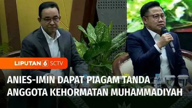 Pasangan Calon Presiden dan Wakil Presiden Anies Baswedan dan Muhaimin Iskandar mendapat kado istimewa berupa Piagam Tanda Anggota Kehormatan Muhammadiyah dari Pimpinan Pusat Muhammadiyah.