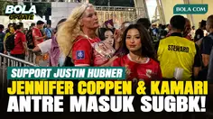 Jennifer Coppen dan Kamari Antre Masuk SUGBK, Dukung Justin Hubner Lawan Singapura