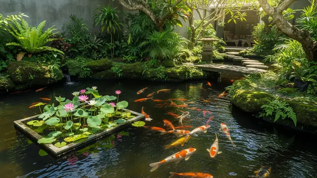 Kolam Koi Sudut Halaman