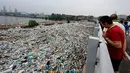 Otoritas China menggandakan upaya penyelamatan di Kota Zhuozhou, salah satu kawasan terdampak banjir dengan lebih dari 600.000 penduduk di barat daya Beijing. (AFP/Giok Gao)