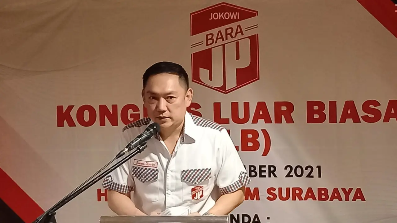 Arek Surabaya, Gianto Wijaya terpilih sebagai Ketua Umum (Ketum) Barisan Relawan Jokowi Presiden/Barisan Relawan Jalan Perubahan (Bara JP) periode 2021-2024
