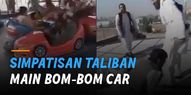 VIDEO: Viral Simpatisan Taliban Main Bom-Bom Car Hingga Trampolin Usai Kuasai Afghanistan