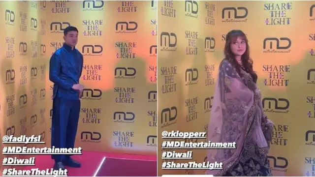 10 Penampilan Artis Tanah Air Hadiri Acara Diwali, Menawan Pakai Busana India