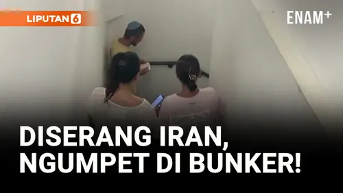 VIDEO: Detik-detik Warga Israel Bersembunyi di Bunker saat Diserang Iran