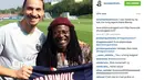 Kapten Timnas Swedia dan juga pemain PSG, Zlatan Ibrahimoic memiliki 11,2 Juta pengikut pada laman Instagramnya. (Photo/Instagram)