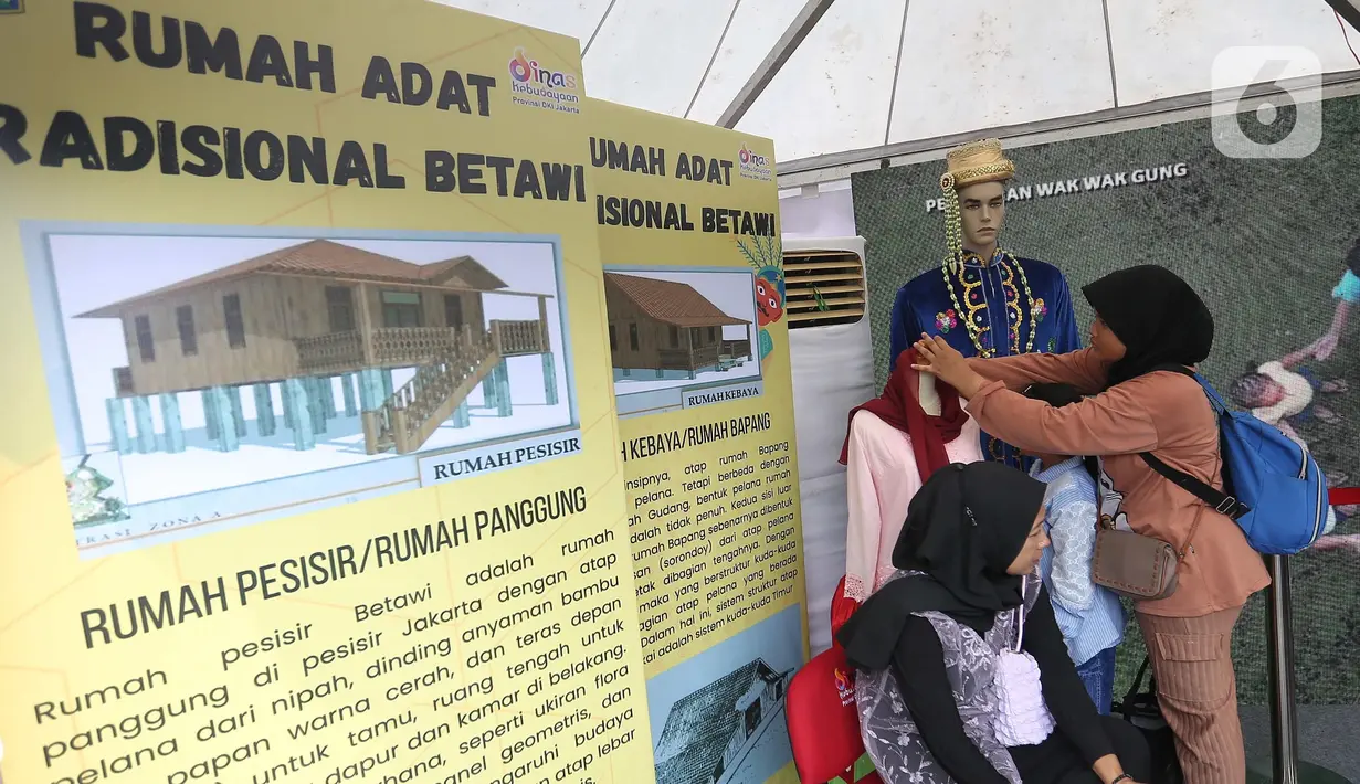 Acara budaya tahunan ini digelar selama dua hari ini sukses menarik pengunjung dari berbagai wilayah Jakarta dan sekitarnya. (Liputan6.com/Angga Yuniar)