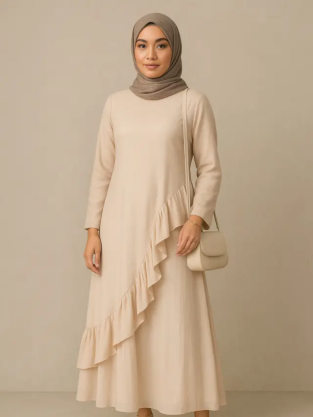 Gamis Kondangan Model Sekarang (Foto: ChatGPT)